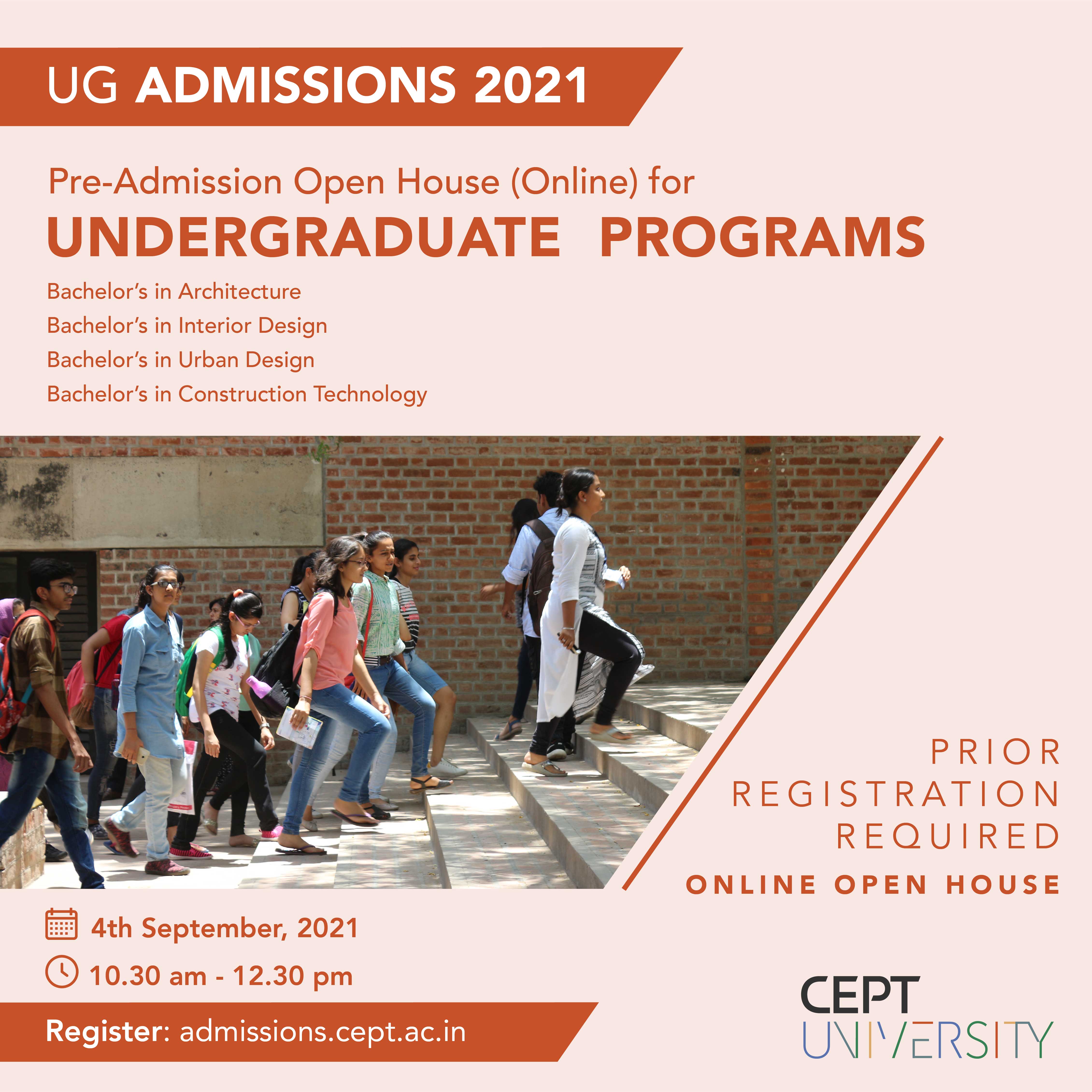 PreAdmission Open House Event CEPT Admissions
